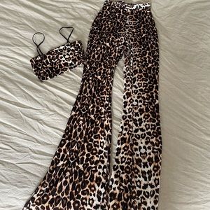PrettyLittleThing 2 Piece Animal Print Set Size 2 US